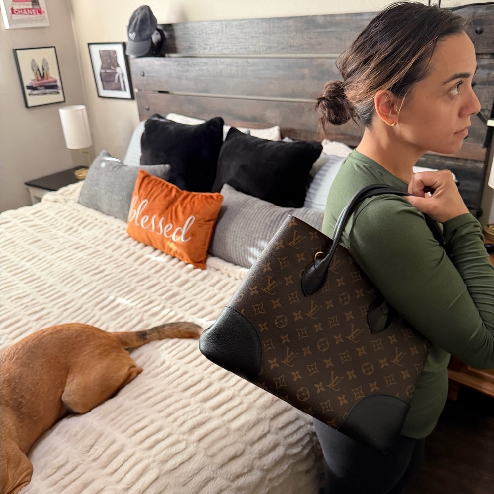 Louis Vuitton Brown and Black Monogram Flandarin Tote - Picture 15 of 15